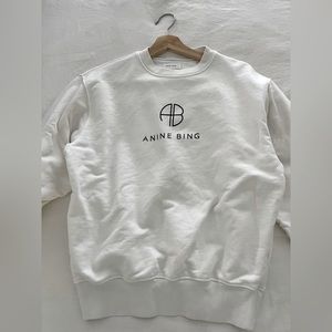 Anine Bing AB white sweatshirt XS